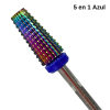 Fresa o Broca Para Manicure 5 En 1 Azul