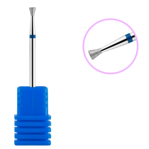 Fresa o Broca Para Manicure Cono Invertido Azul