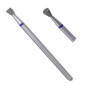Fresa o Broca Para Manicure Cono Invertido Azul