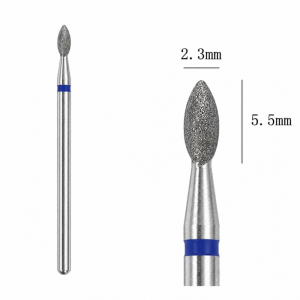 Fresa o Broca Para Manicure Oliva Azul