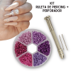 Kit De Ruleta De Piercing + Perforador