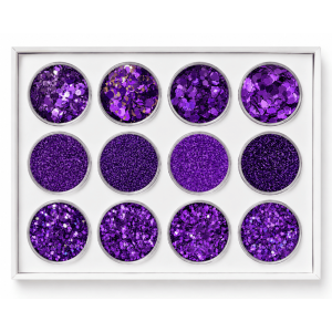 Decoraciónes Para Uñas Morada 12und