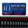 Tips Soft Gel Pre-limados Medium Almond 550und