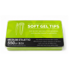 Tips Soft Gel Pre-limados Medium Stiletto 550und