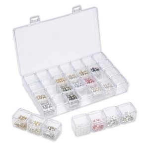 Caja Organizadora De Cristales (28 Compartimientos)