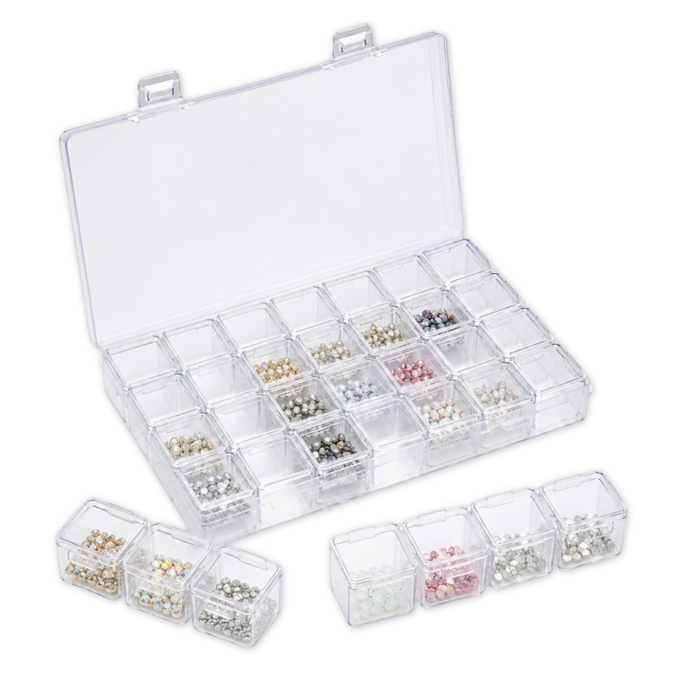 Caja Organizadora De Cristales (28 Compartimientos)