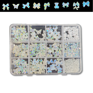 Decoración Lazos Coquette Clear 12und