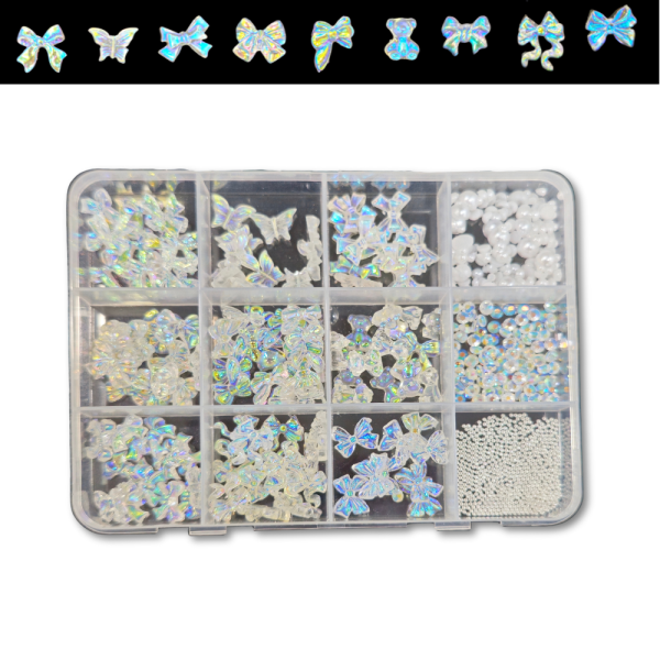Decoración Lazos Coquette Clear 12und