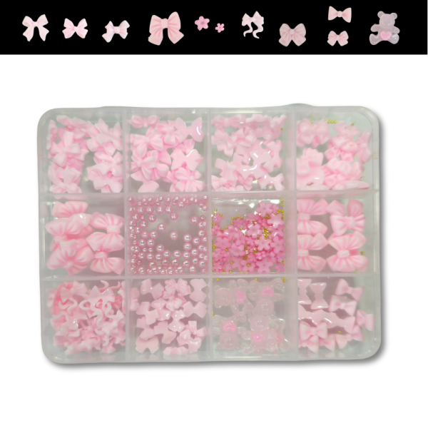 Decoración Lazos Coquette Rosados 12und