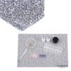 Mantel De Manicure Diamantado Plateado