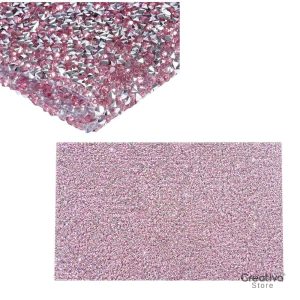 Mantel De Manicure Diamantado Rosado