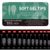 Tips Soft Gel Pre-limados Medium Almond 550und