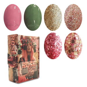 Colección De Acrilicos Wapizima Rose Gold 6und