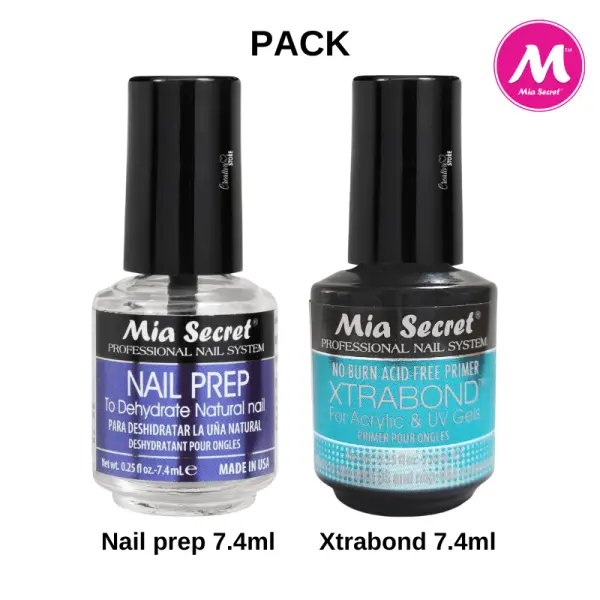 Pack Mini Nail Prep + Xtrabond 7.4ml Mia Secret