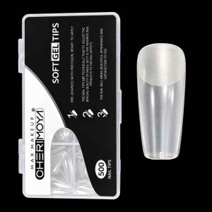 Tips Soft Gel Pre-limados Cuadrado Medium 500und Cherimoya