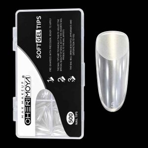 Tips Soft Gel Pre-limados Oval Medium 500und Cherimoya