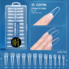 Tips De Soft Gel Pre-limados Coffin 240und Born Pretty