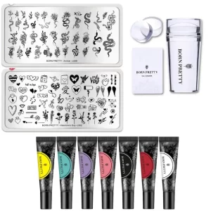Kit Para Stamping 02 Born Pretty 2 Placas