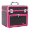 Maleta De Manicure Negra y Fucsia