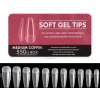 Tips De Gel Pre-limados Medium Coffin 550und