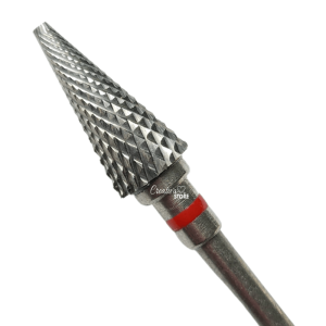 Fresa o Broca Para Manicure Conica Roja