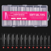 Tips Soft Gel Extra Long Full 240und Ballerina