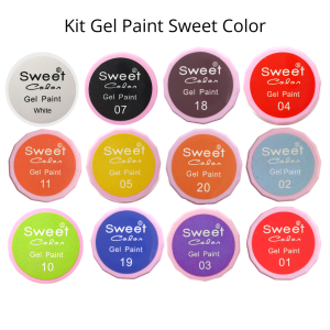 Sweet Color Kit De Gel Paint 12 Tonos