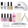 Kit De Esmaltado Permanente Inicial Lampara Blanca