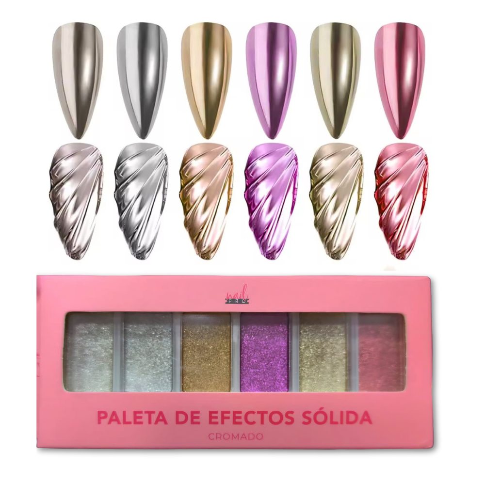 Paleta Pigmento Cromado Nail Pro
