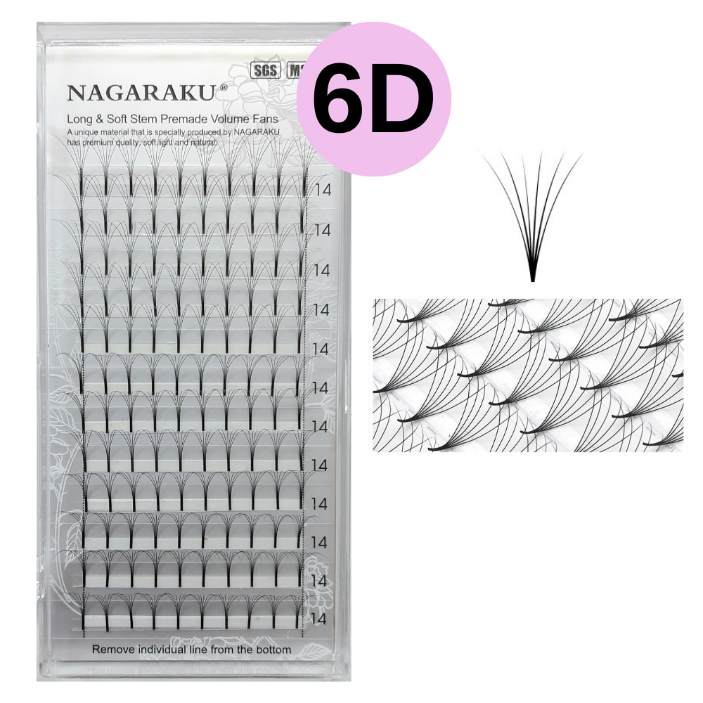 Pestañas Nagaraku 6D C0.07 14mm