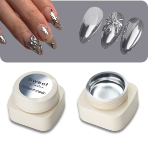 Gel Paint Metalizado Plateado Sweet Color