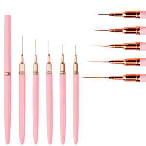 Set De Pinceles Liner 5 Und Con Tapa