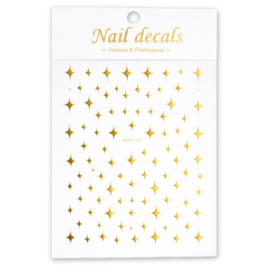 Sticker Para Uñas MYSW-B29 Dorado
