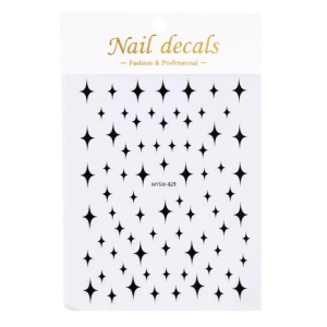 Sticker Para Uñas MYSW-B29 Negro