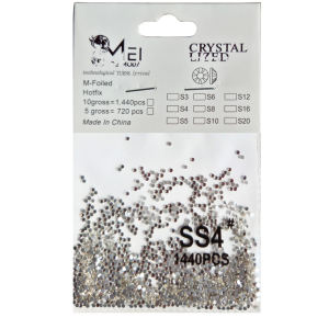 Cristales Para Uñas Plateados Ss4 1440 Und