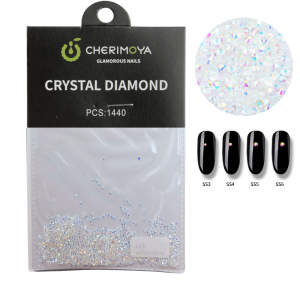 Cristales Para Uñas Clear SS3 Cherimoya