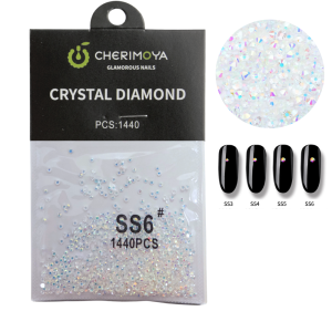 Cristales Para Uñas Clear SS6 Cherimoya