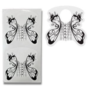Moldes Para Uñas Mariposa Cortos 24und