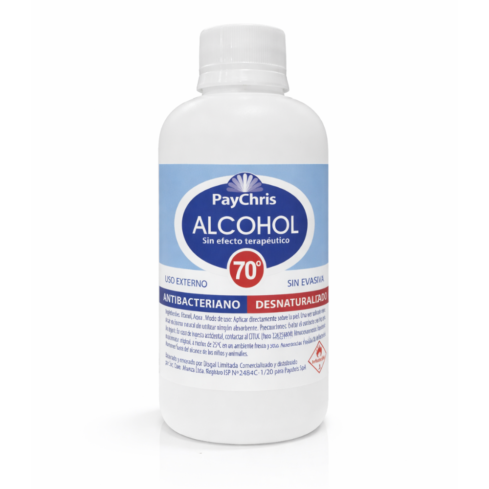 Alcohol Desnaturalizado PayChris 70° 250ml