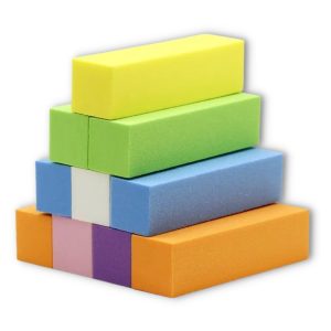 Cubo Pulidor De Uñas De Colores