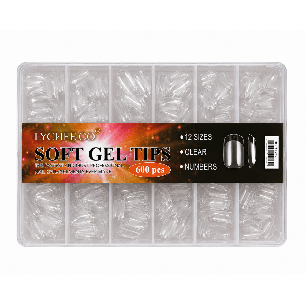 Tips De Soft Gel Cortos Cuadrados 600 und