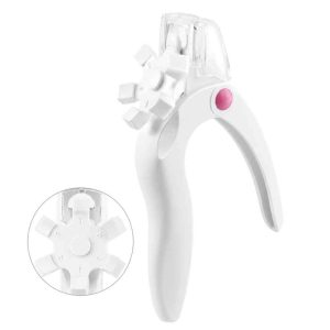 Corta Tips Con Tapa y Medidas Blanco