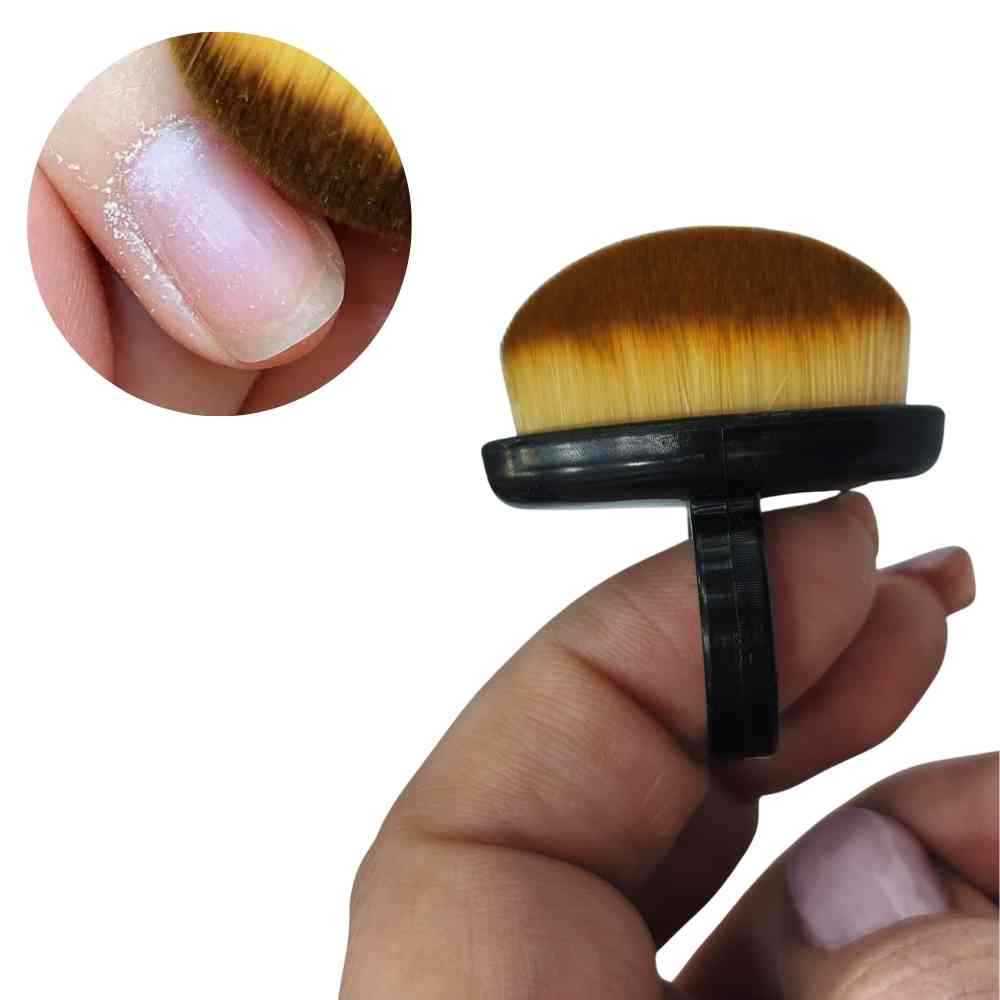 Mini Brocha Limpiadora Para Manicure Negro
