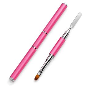 Pincel para gel y polygel #8 Rosado