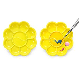 Plato Para Mezclar Gel Paint Amarillo