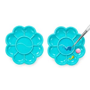 Plato Para Mezclar Gel Paint Celeste