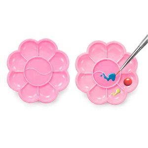 Plato Para Mezclar Gel Paint Rosado