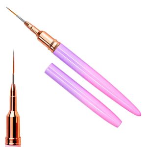 Pincel Liner Para Uñas Con Tapa 12mm