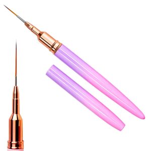 Pincel Liner Para Uñas Con Tapa 20mm